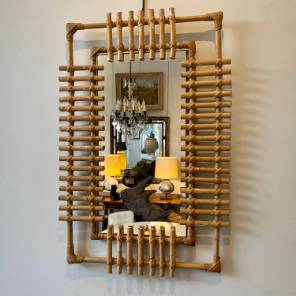 A Set of 3 Bamboo Mirrors